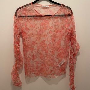 Zara mesh long sleeve